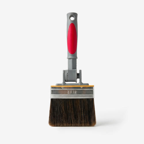 Wide Exterior Wood Stain Brush 120mm - 90° Adjustable Head