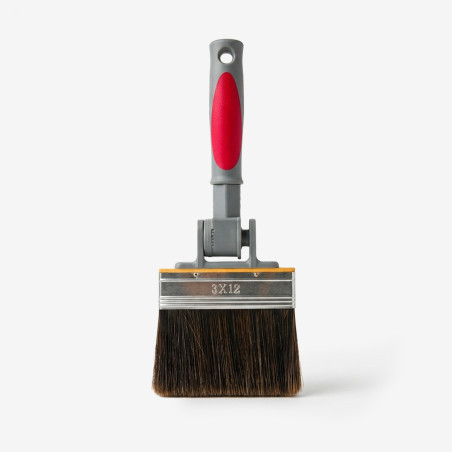 Wide Exterior Wood Stain Brush 120mm - 90° Adjustable Head