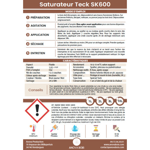 saturateur teck - terrasse et salon de jardin